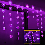 Purple 2Mx0.7M Amo la lámpara LED de cadena con 60 LEDs - Decoración de Navidad y Halloween