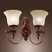 Antique Inspired Wall Light with 2 Lights