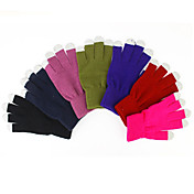 Guantes de colores de la pantalla táctil de lana