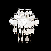 60W E27 Crystal and Metal Wall Lamp with Shells on Shade (MC-29616)