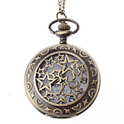 Unisex ster stijl Staal Analoog Quartz Zakhorloge (Brons)