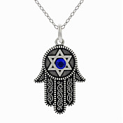 Women's Vintage Palm Pendant Necklace