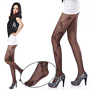 Dame Sexy T-skridtet Jacquard Fake Tattoo Strømpebukser