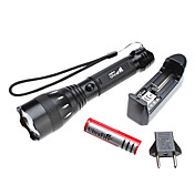 UltraFire 5036 3-Mode Cree Q5 LED Taschenlampe Set (3W 200LM, 1x18650)