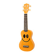 Smile - (Amarillo) Soprano Ukulele madera contrachapada de tilo con Gig Bag y Selecciones
