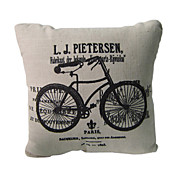algodão / linho bicicleta fronha decorativo