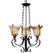 60W E27 Hollowed-out Style Iron Chandelier with 4 Lights