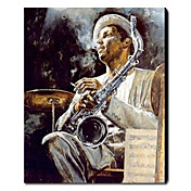 Pintados à mão pintura a óleo Arte Jazz Pessoas 1211-PE0148