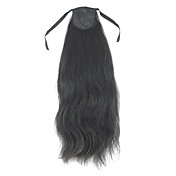 100% Human Hair Straight Ponytail with 2 Colors to Choose