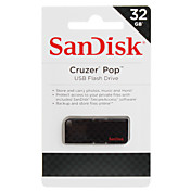 32GB SanDisk Cruzer Pop USB 2.0 Flash Drive
