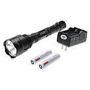 HI-MAX 3-Mode 3 x Cree XM-L T6 Set lanterna LED (2x18650)