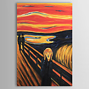 Pintados à mão pintura a óleo O Grito de Edvard Munch Retrato Abstrato