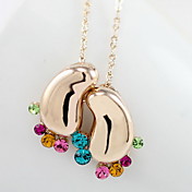 Women's Skinny Crystal Short Pendant