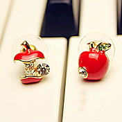 kvinners mini apple studs