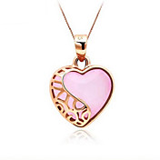 Women's Silver Opal Heart Pendant(incl.box and necklace)