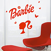 Nursery Barbie hoved Logo Wall Stickers