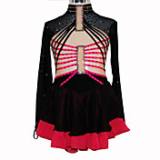 Women's Figure Elastic Skating Dress (Black)