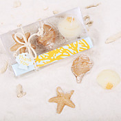 zee strand kaars gunsten (set van 3)
