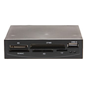 Interne USB 2.0 Kunststof Metaal-kaartlezer voor CF/MD/MS/M2/SD/Mini SD / MMC / XD / TF-kaart