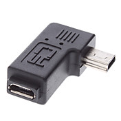 Micro USB Female to Mini USB Male Adapter for Samsung Galaxy S3 I9100 and Others