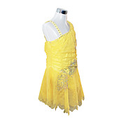 Girl's Figure Skating Dress (Yellow)