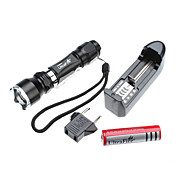 ultrafire jb Zoom 5-Modus CREE XM-L T6 LED Taschenlampen-Set (1000lm, 1x18650)