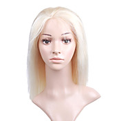 New Glue-less Cap With Combs Silky Straight 12" Blonde 100% Indian Remy Lace Wig