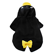Penguin Gentleman Style Hoodie Coat for Dogs (Black,XS-XL)