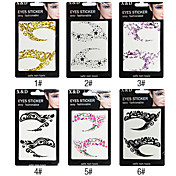 Style de Noël 2D Fard à paupières Eyeliner Autocollant