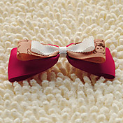 Handmade Wine Red and Coffee and White Satin 11cm Bow Sweet Lolita Headdress