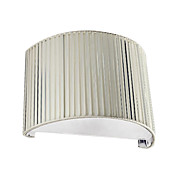 60W E27 Iron Wall Light with Fabric Shade