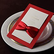 invitation de mariage de cru avec le ruban échantillon - un ensemble (plus de couleurs)