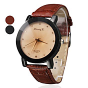 Damen Armbanduhr Wasserdicht Stil pu Analog Quarzuhr (verschiedene Farben)