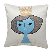 impressão elegante princesa fronha decorativo
