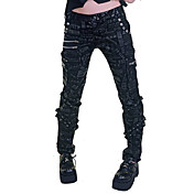 Printed English Metal Decorations Cotton Punk Lolita Pants