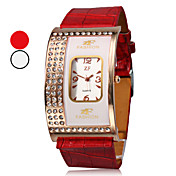 Women's Fashion Style PU Analog Quartz Wrist Watch (Assorted Colors)