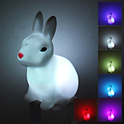 Lovely Rabbit stile colorato luce LED Lampada Notte (3xLR44)