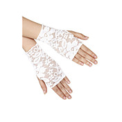 Women's Lace Fingerless Wrist Length Fashion/Party Gloves (More Colors)