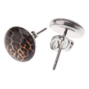 Leopard Pattern Stainless Steel Earrings