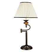 40W Lumière de table en métal avec abat-jour en tissu élégant