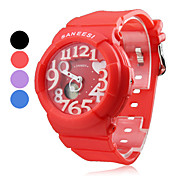 Hombres de goma LED analógico - Reloj de pulsera digital (colores surtidos)