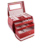 Modern Alligatoring Leatherette Ladies'Jewelry Box(More Colors)