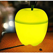 mini-em forma de maçã verde luz da lâmpada decoração de mesa (220v)