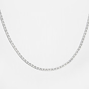 925 Sterling Silver Necklace Fashion Jewelry Flat 925 Silver Chain