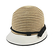 Dames PU Leather ingericht Luxe Katoen Basin Hat / Zonnehoed (56-58cm)