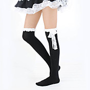 White Lace Cotton Classic Lolita Stockings