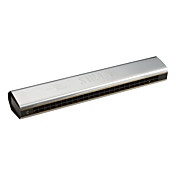 Swan - (SW24E-1B) 24 Hole C-tune Copper Reed Plate Echo Harmonica with Paper Box (Stainless Steel Cover Plate)