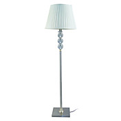 40W Modern Crystal Floor Light with Fabric Shade