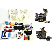 2 Damascus Steel Tattoo Machine Guns Kit para el revestimiento y sombreado