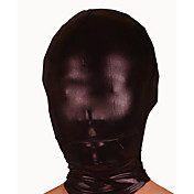 Black Mask Shiny Metallic con l'apertura della bocca con zip
